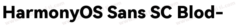 HarmonyOS Sans SC Blod字体转换